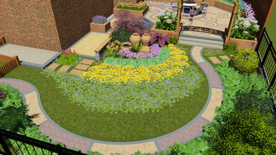 松江別墅花園設(shè)計案例