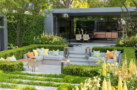 下沉式別墅庭院實景圖1