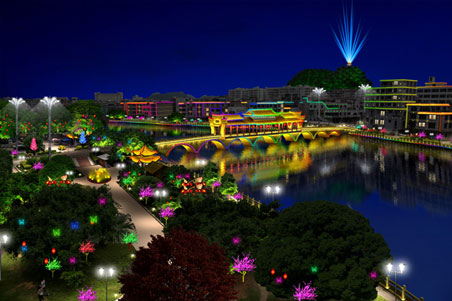 城市景觀照明實景圖1