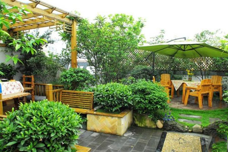 屋頂花園設計實景圖1